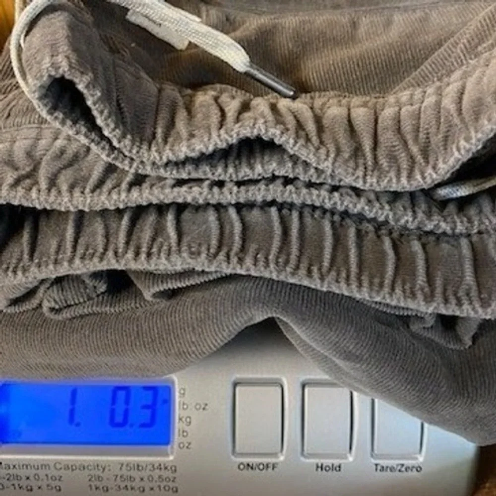 Vuori Optimist Mens MED Corduroy Drawstring Pants Gray Elastic Waist Straight